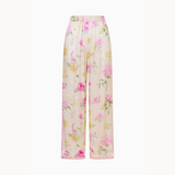 Helia Satin Floral Wide Leg Pant