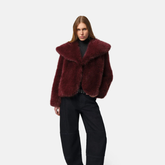 Burgundy Yara Coat