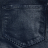 Clayton Coated Wide-Leg Jean in Navy