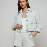 Jia Fringed Tweed Jacket