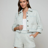 Jia Fringed Tweed Jacket