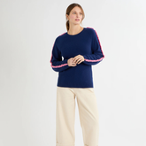 Katelyn French Navy Cashmere Jumper