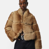 Sai Faux Mink Coat in Light Mink