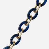 The Cassy Phone chain - Navy & Gold