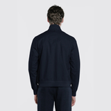 Soil Techno Linen Bomber Jacket in Navy