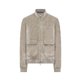 Octane Suede Bomber Jacket in Natural