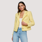 Sylvia Tweed Jacket in Lemon Sorbet