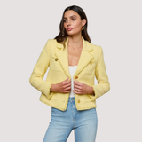 Sylvia Tweed Jacket in Lemon Sorbet