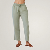 Smocked Waist Trousers - Olive Grove - Sold as a Set