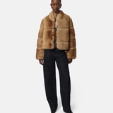 Sai Faux Mink Coat in Light Mink