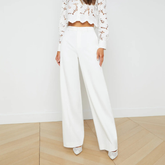 Livvy Wide-Leg Trousers in White
