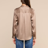 Tyler Silk Blouse in Light Cardamom