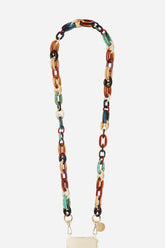 Amber Multi-Coloured Phone Chain