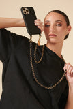 Lou Black/Gold Phone Chain