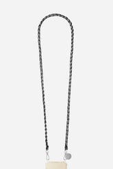 Lou Black/Silver Phone Chain