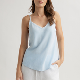 Frayed Tencel Cami - Clear Water