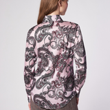 Silk Paisely Shirt - in Pink