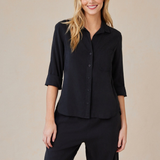 Shirt Tail Button Down - Vintage Black - Sold as a Set