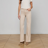 Clayton Wide-Leg Jean in Biscuit
