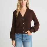 Isa Balloon-Sleeve Cardigan