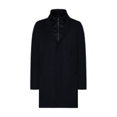 Fondo Techincal Wool Down Coat in Navy