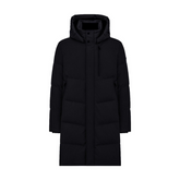 Aron Long Coat in Navy