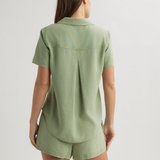 Short Sleeve Pocket Button Down - Olive Grove - Sold as a Set