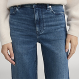 Le Slim Palazzo in Mid Denim