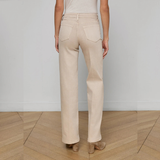 Clayton Wide-Leg Jean in Biscuit
