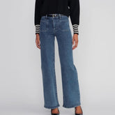 Le Slim Palazzo Modernist Pocket in Mid Den