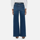 Le Slim Palazzo in Mid Denim