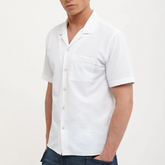 White Seersucker Active Shirt