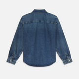Relaxed Heavy Denim Shirt in Dreams