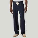 Tiano Pant in Navy Linen