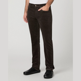 Federal 32" Slim Straight Cordroy Trousers in Midnight Brown
