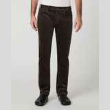 Federal 32" Slim Straight Cordroy Trousers in Midnight Brown