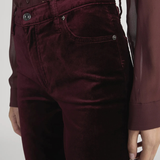 Le Sleek Straight in Burgundy Velvet