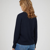 Cari Navy and White Sweater