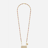 Liviya Beaded Phone Chain in Pink Multi