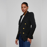 Kyomi Double-Breasted Blazer in Black