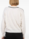 Crew Cashmere Knit with Black Detail