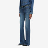 The Icon Long in Mid Denim
