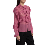 Farah Chiffon Lace Blouse