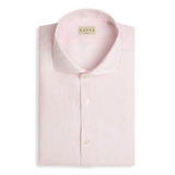 Pink Melange Linen Shirt