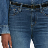 The Icon Long in Mid Denim
