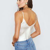 Lexi Silk Camisole in White