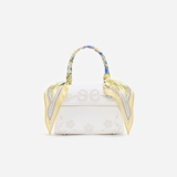 Cream Linen Lemon Floral Mini Bag