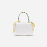 Cream Linen Lemon Floral Mini Bag