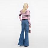 Pink Stripe Cardigan