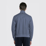 Soil Techno Linen Bomber Jacket in Blue